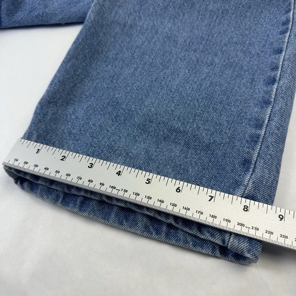 Zonz Wide Leg Skate Jeans Mens 25 Blue Vintage 90s Baggy High Rise Denim